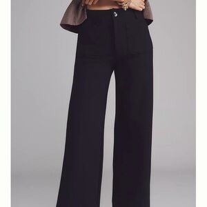 The Colette Ponte Full-Length Wide-Leg Pants by Maeve